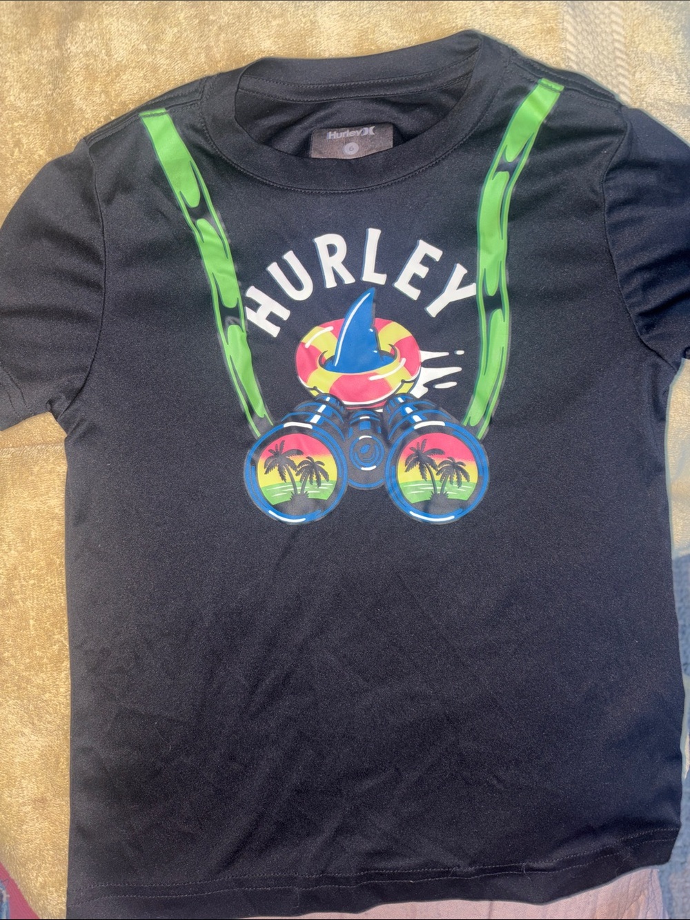 ⭐️ 5 for $25 🤞Boys Hurley Beach Tee, SPF SZ6